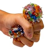 Gifton - Stress Relief Ball Spiky Water Beads - Novelty DNA Sensory Squeeze Soft Fingers Wrist Exercise Ball for Anxiety Autism Bad Habits - Gift for Adults Men Women - Christmas Stocking Filler - Image 6