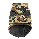 ZUNEA Small Dog Clothes for Male Puppy Winter Padded Harness Jacket Coat with D-Ring XS/S Size Breed Dogs Vest Apparel Camo M (This harness coat runs small, pls choose the size carefully) - Image 4