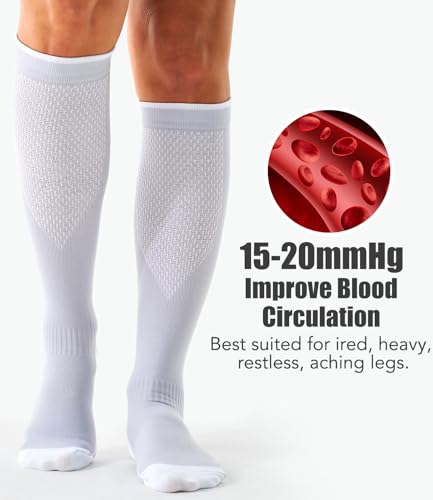 Image of Laite Hebe 3 Pack Medical Compression Sock-Compression Sock For Women and Men Circulation -Best for Running,Nursing,Athletic Sports