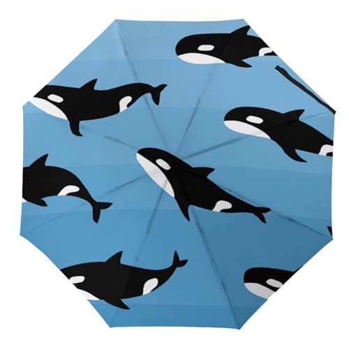 Parapluie de voyage à ouverture et fermeture automatiques solide contre le vent