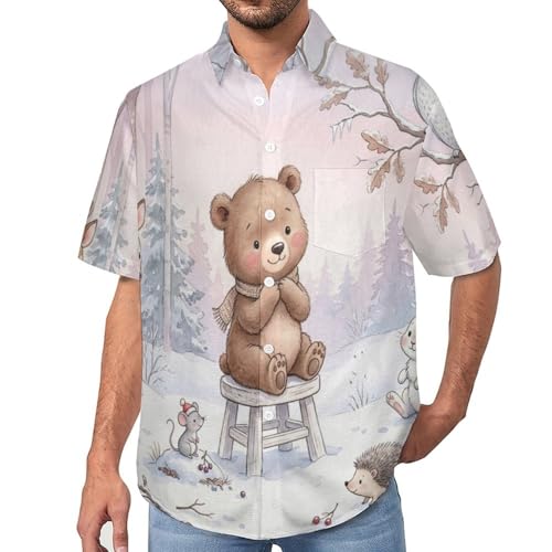 Chemise légère homme manches courtes col revers grand confort