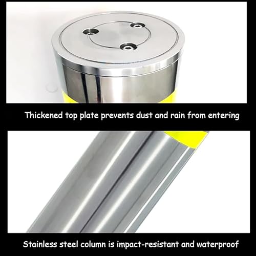 Bolardo de acero inoxidable reflectante para seguridad vial miniatura 5