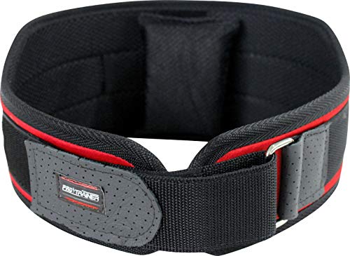 Cinturão Vermelho Musculação Crossfit Academia Strap Luva (330, M)