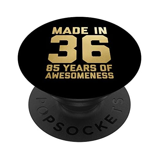 Regalo de 85 cumpleaños Hombre Mujer Edad 85 años Abuelo PopSockets PopGrip: Agarre intercambiable para Teléfonos y Tabletas