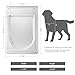 AJKJ Smart Electronic Pet Door, Automatic Dog Door with 3 Modes, Battery Powered Electronic Sensor Pet Door with 1 Sensing Key, Fit for Large Pets Up to 85lbs. (Not WiFi Connected/App Enabled)