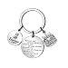 CAROMAY Birthday Cake Keychain Rings Charm Key Chain Tags Friendship Family Gift Women Men Son Daughter Behind You All Love You (18th Birthday)