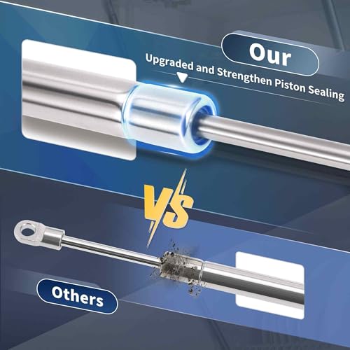 ARISELIFT 7.5inch/190mm 10lb/45N/4.5kg Stainless Steel Gas Struts, 7.5" Gas Springs Lift Supports for Boat Marine Hatch Cover, 2 Pcs, Metal Ends by ARISELIFT - Used condition - Image 3