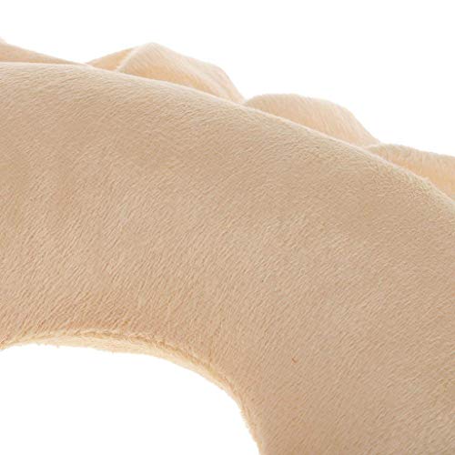Kodoria U Shaped Neck Cushion Spa Salon Massage Table Cradle Face Pillow Neck Head Cushion Travel Flight Neck Pad - Light Brown #TOP3