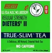 Bamboo Leaf Brand Regular Strength Dieters' II True Slim Tea 30 Bags ...