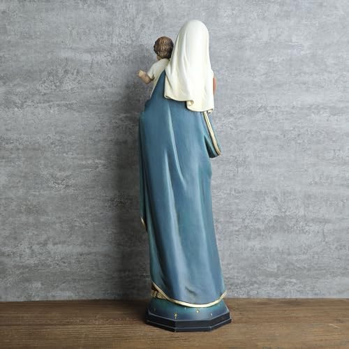 Estatua católica Virgen María con Niño Jesús 15 pulg miniatura 6
