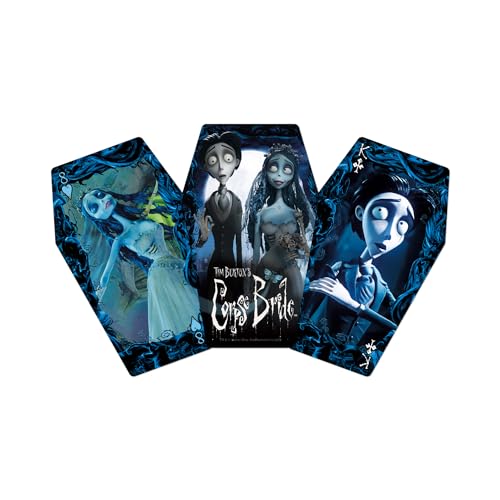 Aquarius Corpse Bride Shaped Premium Playing Cards - Corpse Bride Themed Deck of Cards for Your Favorite Card Games - Officially Licensed Corpse Bride Merchandise & Collectibles
