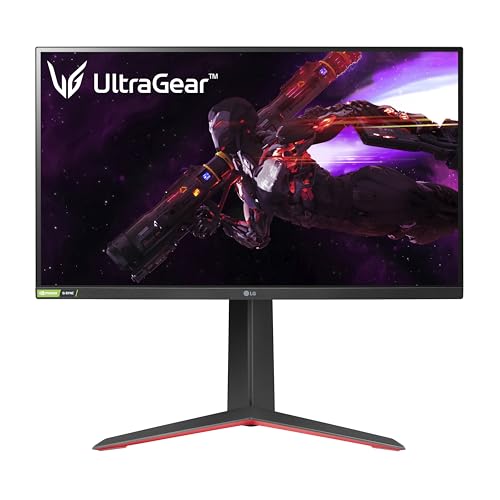 LG 27GP850-B Ultragear Gaming Monitor 27-Inch QHD (2560 x 1440) Nano IPS Display 1ms Response Time 165Hz Refresh Rate NVIDIA G-SYNC Compatible AMD FreeSync Premium Tilt/Height/Pivot Adjustable Stand