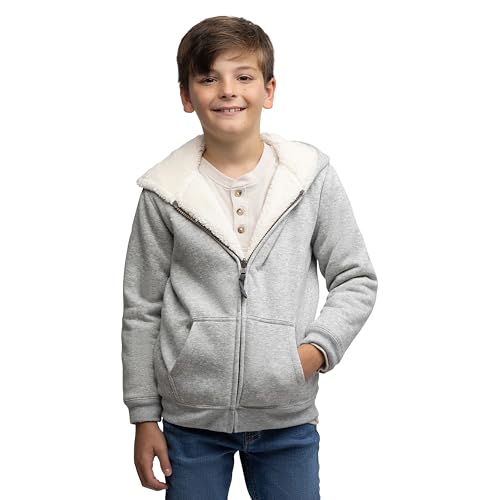 Image of Lands' End Kids Ultra Soft Sherpa Full Zip Hoodie Sweatshirt (XS-L)