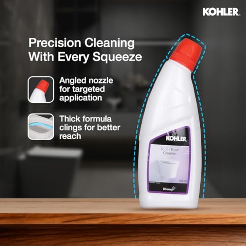 Image of Kohler Toilet Bowl Cleaner Liquid 500 ml | Unscented & Biodegradable | Toilet Cleaning Solution for Bathroom | Powerful Stain Remover, Gentle on Surfaces | Safe for Daily Use, No Harsh Fumes