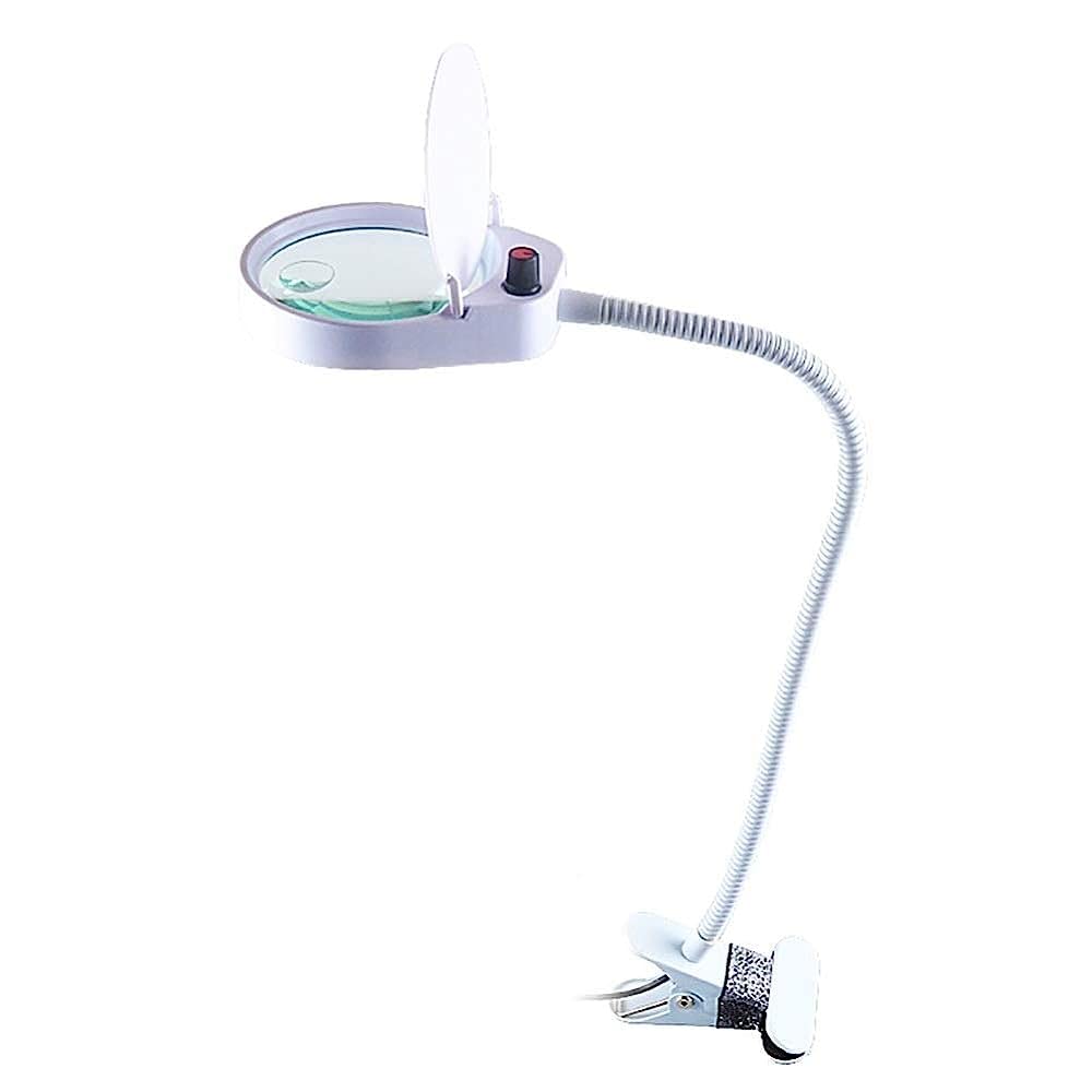 Lente d'ingrandimento, con luce LED, lente d'ingrandimento illuminata con ingrandimento 10X, lente d'ingrandimento portatile leggera, per lettura, ispezione, hobby, artigianato, lente d'ingrandimento