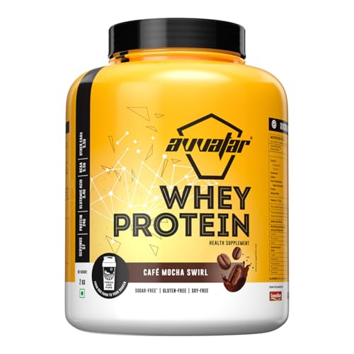 avvatar WHEY PROTEIN | 2Kg | Cafe Mocha Swirl...
