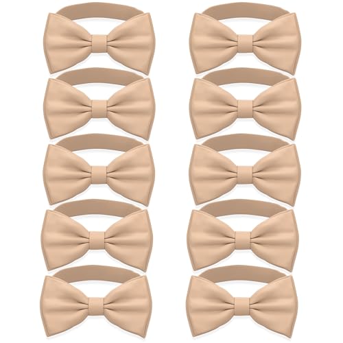 Image of Adam Young Men's Bow Ties Pre-Tied Style Formal Satin Classic Bowtie for Tuxedo Faux Silk