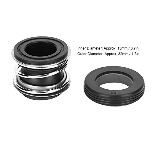 Mechanical Seal, 109-18 Universal Water Pump Mechanical Spring Seals Replacement, For Isg Isw Pipeline Centrifugal Pump, 32Mm Od 18Mm Id, 1 Mpa #TOP5