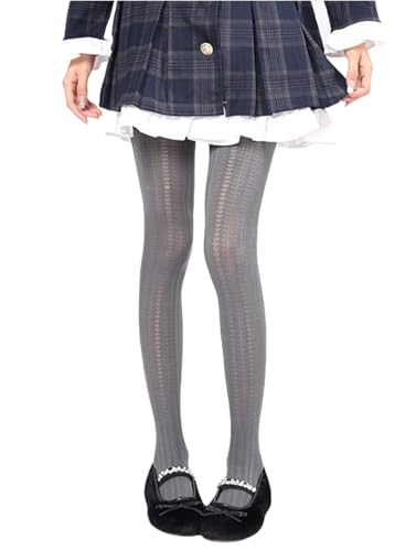 Image of Mrotrida Women's Heart Pattern Tights Elastic Jacquard Love Heart Pantyhose Stockings