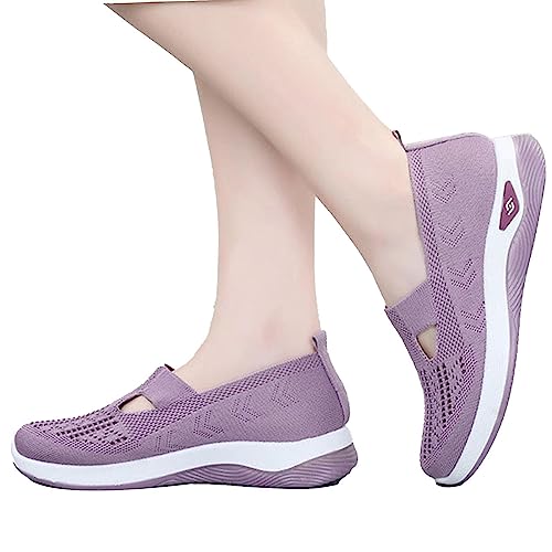 Moonyan Zapatos Ortopédicos para Mujer sin Cordones con Soporte para el Arco | Senderismo al Aire Libre, Transpirables