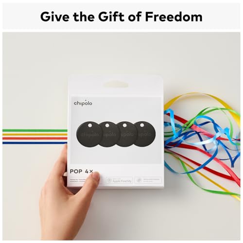 Chipolo POP Tracker Tag 4-Pack (Black) — view 4