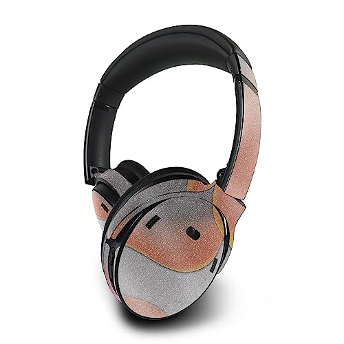 Image of MightySkins Glossy Glitter Skin Compatible with Bose QuietComfort 45 Headphones Marble Magma | Protective, Durable High-Gloss Glitter Finish | Easy to Apply | Made in The USA
