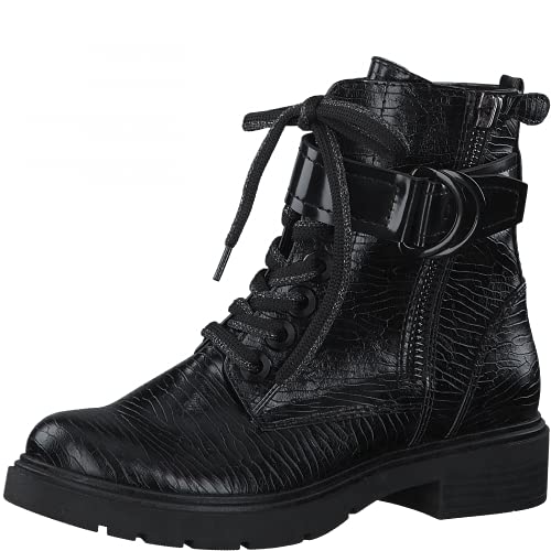 Marco Tozzi Damen 2-2-25113-27 Boot Mode-Stiefel, Black STR.Comb, 38 EU Cover
