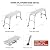 40" Aluminum Work Platform - Adjustable Height, Folding Step Stool with Telescopic Feet - Heavy Duty Portable Work Bench for Contractors, Painting & Home Repair