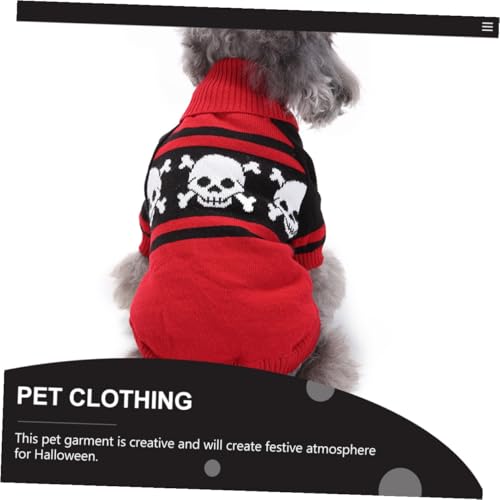Disfraz de perro Halloween Sudadera Calavera Talla L miniatura 4