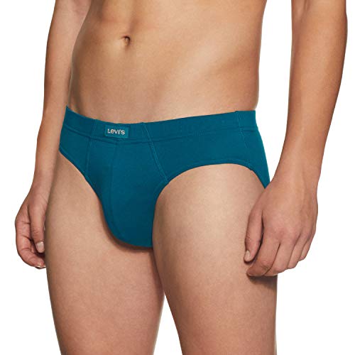 Image of Levi's 011 Comfort Brief for Men | 100% Pure Cotton | Breathable | Durable | Anti-Roll Waistband | Extra Supportive Gusset | Dual Layer 3D Pouch | Tagless & Zero Irritation Comfort | Pack of 3
