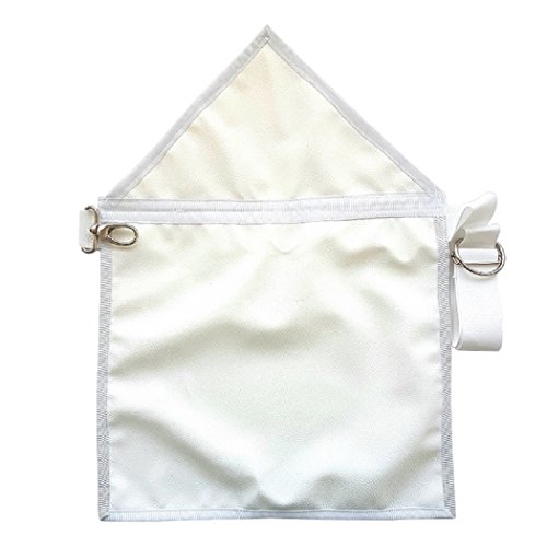 Tablier Apprenti Franc Maçon avec poche gants 38x32cm coton