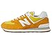 New Balance Men's 574-V2 Lace-up Sneaker, Gold/White, 9.5