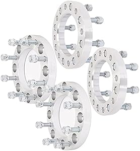 Abrillvt 8x170 Wheel Spacer 1 inch 4PCS Thread Size 14x2.0 Wheel Adapter Compatible for Ford for F-350 99-16 for F-250 Super Duty 99-16 for F-350 Super Duty 99-16 for Excursion 00-02