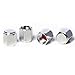 Circuit Performance VC5 Series Silver Aluminum Valve Stem Caps (Set of 4)