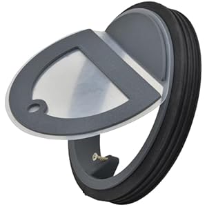 Rückstauklappe für Industrieventilatoren oder Hauben Ø 100 125 150 / 110x55 mm mit Silikonmembran und Magnetverschluss (Ø 100 mm)