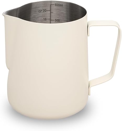 Miniatura 91 de watchget Jarra de espuma de leche de 11.8 fl oz/20.3 fl oz/30.4 fl oz/50.7 fl oz (12 oz/20 oz/32 oz/52 onzas) - Jarra de vapor de café