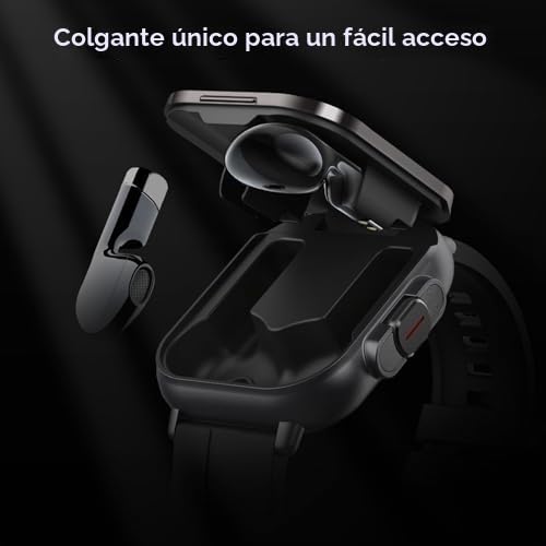 YUEHISY Yunir Reloj Inteligente con Auriculares, Reloj Inteligente HD de 2,01 Pulgadas, Rastreador de Salud y Fitness para Hombres y Mujeres (Responder/Hacer Llamadas), Reloj Deportivo para
