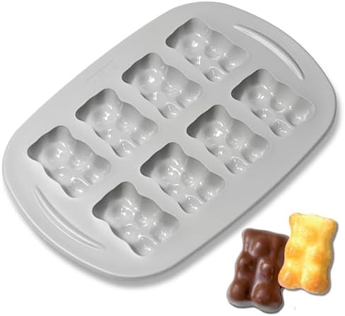 Lot De 3 Grands Moules En Silicone En Forme D'ours Pour Bonbons Maison - 105 Cavités, 2.5 Cm De Haut - Idéal Pour Gélatine, Chocolat Et Glaçons