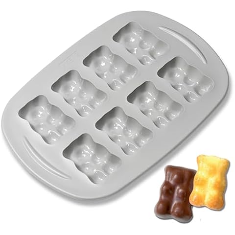 Akenz Teddy Bear Silicone Mould for Baking Cover