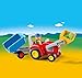 PLAYMOBIL 1.2.3 6964, Tractor con Remolque, a Partir de 1.5 Años