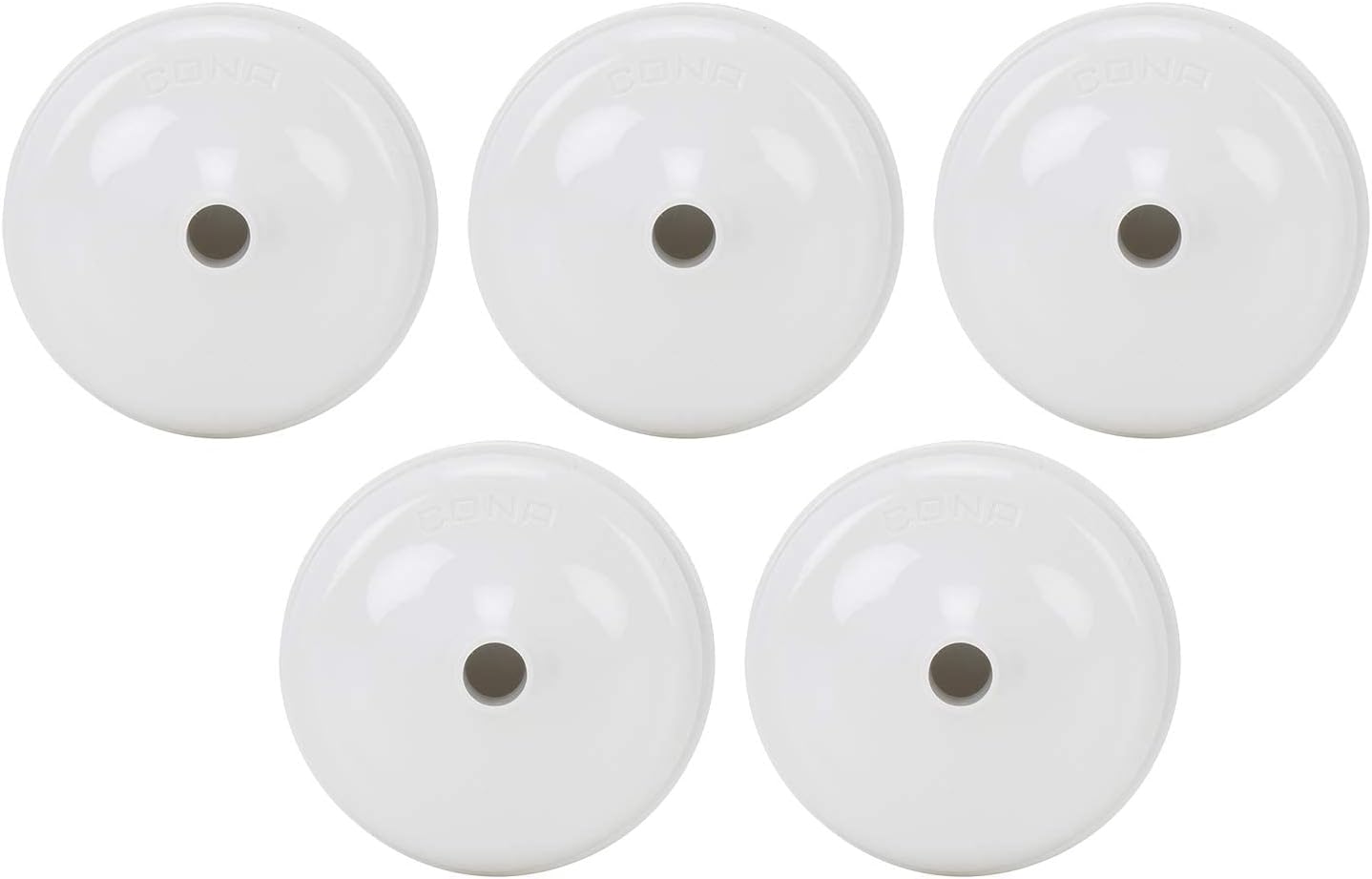 SellPlus Soft Ceiling Rose 6A, Loop-in Cord Grip, Polycarbonate with Heavy Brass Parts for Home, Office, Shops White