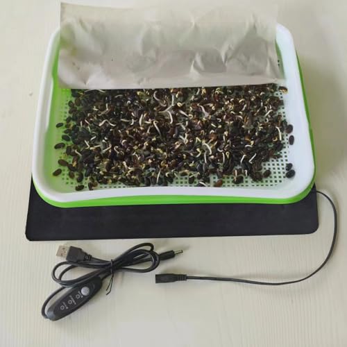 Tapete para plántulas con alimentación USB para invernadero e interiores 8