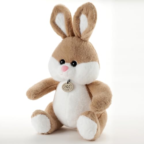 Image of Brown Bunny Plush Soft Toy 45 CM for Kids, Ultra Soft Stuffed Rabbit Teddy, Cute Huggable Plush Doll for Babies, Toddlers, Girls & Boys, Birthday Gift, Washable
