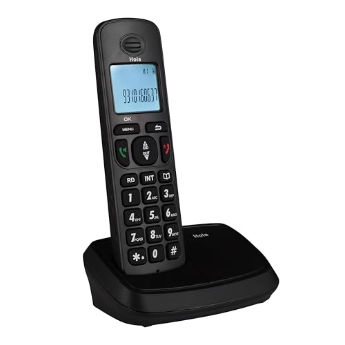 Hola-TC700n-Cordless-24Ghz-Landline-Phone-with-Caller-ID-Display-Stores-50-Contacts-Upto-8Hrs-of-Talk-time-Solid-Build-Quality-Alarm-Function-Auto-Answer-Mute-Flash-Function