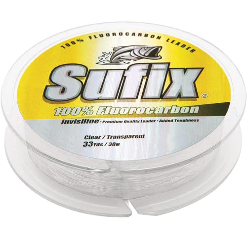 Sufix USA InvisiLine FluoroCarbon 30mtr 60lb Test Leader Lin #683-060