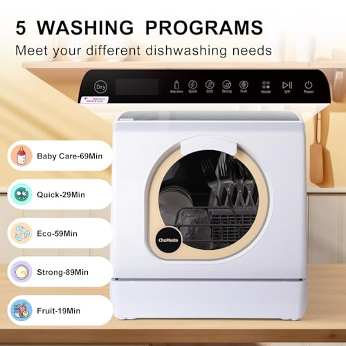 Chumaste CM-XWJ02 Small Dishwasher Machine.Countertop Dishwasher thumb #1