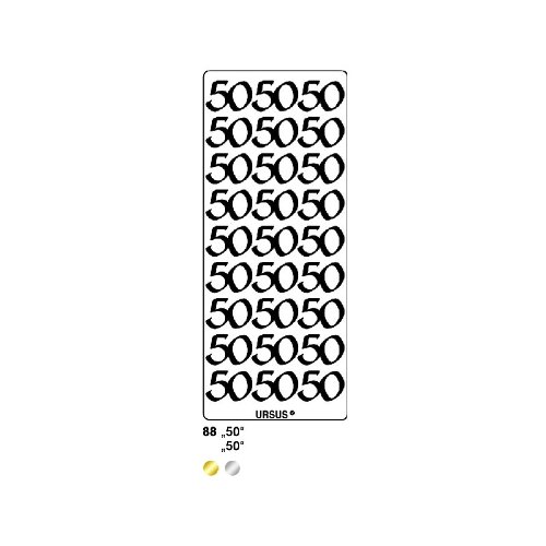 5 x Ludwig Bähr Kreativsticker 10x23cm Motiv 88 VE=1 Stück silber