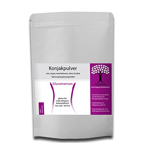 Preisvergleich Produktbild Nutrivid Konjakmehl zum abnhemen stark quellend appetithemmend (250g)