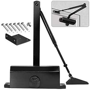 MARIE Türschließer Automatischer mit Feststellung Schwarz