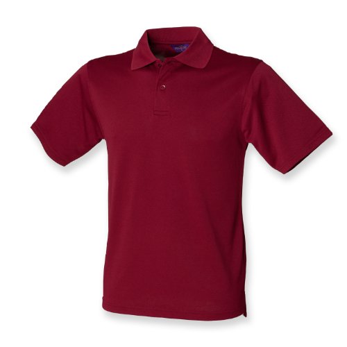 Polo Bourgogne Coolplus Henbury L : vêtement respirant anti-humidité